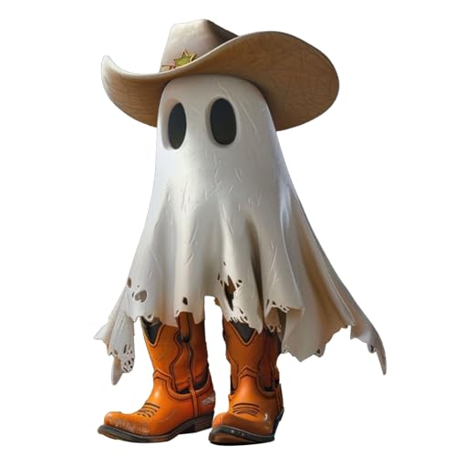 -Skulptur für Halloween, Halloween-Geisterstatue, Skulptur aus Kunstharz mit Hut und Stiefeln – Tisch-Ornamente, saisonale Cowboy-Mode, Ergänzung für Couchtisch, Nachttisch -Skulptur für Halloween, Halloween-Geisterstatue, Skulptur aus Kunstharz mit Hut und Stiefeln – Tisch-Ornamente, saisonale Cowboy-Mode, Ergänzung für Couchtisch, Nachttisch von Bmdjdq