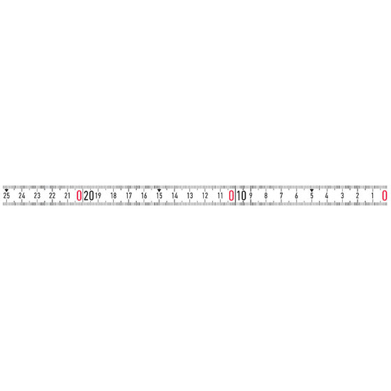 BMI® - Bandmaß weiß 5m x 13mm selbstklebend RNL-SK von Bmi