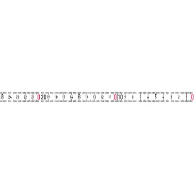 Bandmaß weiß 10m x 13mm selbstklebend RNL-SK von Bmi