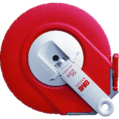 Kapselbandmaß 20m x 13mm Stahl weiß lackiert von Bmi
