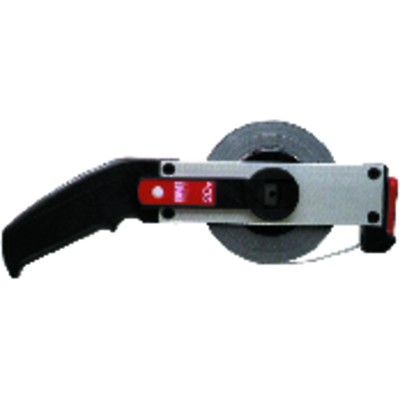 Rahmenbandmaß 30m x 13mm Stahl weiß lackiert von Bmi