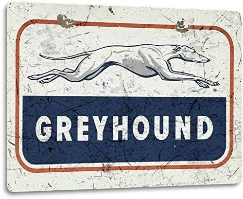 Metal Signs Greyhound-Logo Bus Stop Line Retro Vintage Look Wand-Blechschild 14 x 20 cm Metal Signs Greyhound-Logo Bus Stop Line Retro Vintage Look Wand-Blechschild 14 x 20 cm von Bmklfghy