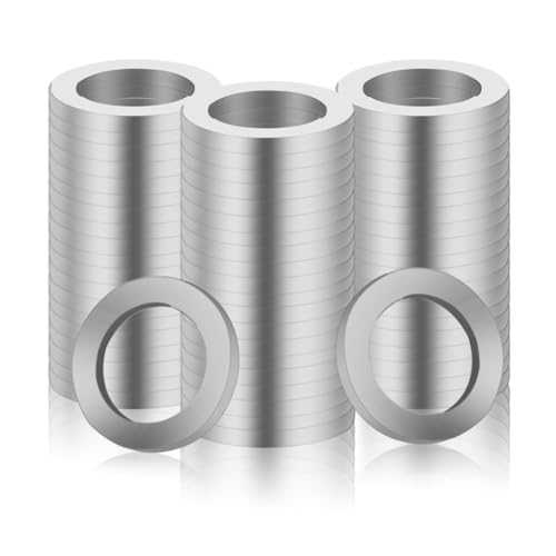 Bmliingchau 60 Stück Fitschenringe (M10) Φ10*15 * 1,5mm Unterlegscheiben Türscharnier Distanzscheiben Tür Unterlegscheiben Beilagscheiben Unterlegscheiben Türscharnier Set Fitschenringe Zimmertüren von Bmliingchau