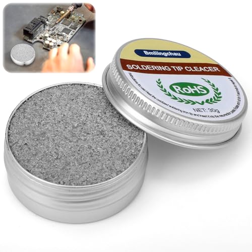 Bmliingchau Lötspitzenreiniger, 30g Lötspitzen-reaktivator Bleifrei, Lötspitzen Reaktivator, Lötspitzenreiniger Tip Tinner Cleaner zur Reaktivierung Oxidierter Lötspitzen von Bmliingchau
