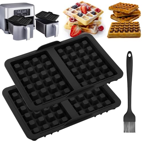 Bmliingchau Silikon Belgische Waffelform Kompatibel mit Ninja AF300EU, AF400EU, AF451EU, SL400EU,AF500DE Belgische Waffeln Zubehör Backschaleneinsatz aus Silikon, Belgische Waffeln, Waffel, Zubehör von Bmliingchau