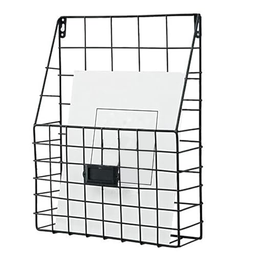 Bmucp Ordner-Wandhalterung | Wand-Ordner-Halter | Moderner Aufbewahrungskorb aus Metall, perfekt für die Organisation von Dokumenten, Büchern und Spielzeug zu Hause und im Büro Bmucp Ordner-Wandhalterung | Wand-Ordner-Halter | Moderner Aufbewahrungskorb aus Metall, perfekt für die Organisation von Dokumenten, Büchern und Spielzeug zu Hause und im Büro von Bmucp