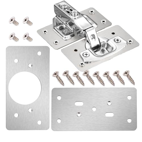 Bmucp Reparaturplatte Scharniere Reparaturplatte Schrank Reparaturplatte Dicke Edelstahl Reparaturplatte Ersatzset mit Schrauben Rostbeständiges Halterungsset für Bmucp Reparaturplatte Scharniere Reparaturplatte Schrank Reparaturplatte Dicke Edelstahl Reparaturplatte Ersatzset mit Schrauben Rostbeständiges Halterungsset für von Bmucp
