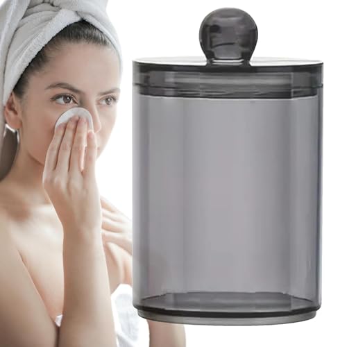Bmucp Wattestäbchenhalter, Wattestäbchenbox - Wattestäbchenbox schwarz | Transparenter Wattestäbchenspender, moderner Badezimmer Organizer für Schminktisch Theke von Bmucp
