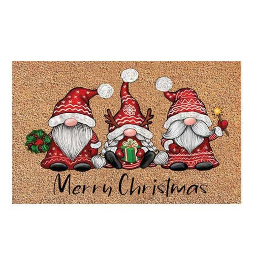 Bmucp Wichtel Eingangsmatte Eingangsmatte Weihnachten Willkommensmatte Indoor Outdoor rutschfest für Garten Küche Balkon Garage Terrasse Bmucp Wichtel Eingangsmatte Eingangsmatte Weihnachten Willkommensmatte Indoor Outdoor rutschfest für Garten Küche Balkon Garage Terrasse von Bmucp