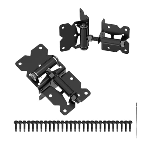 Bmucp Zaunscharniere, Zauntürscharniere, selbstschließende Scharniere aus Edelstahl, Holzzaun-Installationswerkzeuge, Außentor Hardware von Bmucp