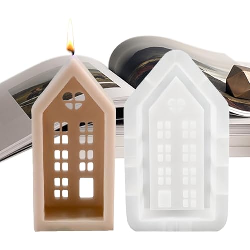 Kerzenform Hauskerzenform, Haushaltskerzen-Silikonform, Antihaft-Silikonform für Zuhause, Silikonform, Epoxidharzform, für von Bmucp