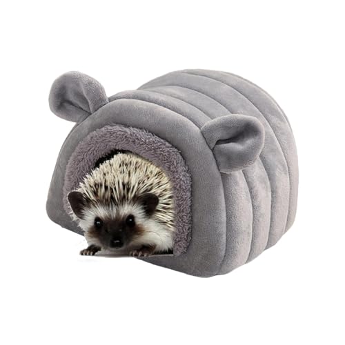 Winter Warmes Hamsterhaus Bett, Hamster Schlafnest Hamsterhöhle Schlafhaus Bett Bequem Bettkäfig für Kleintiere Frettchen Zubehör Winter Warm Hausbett für Hamster von Bmucp