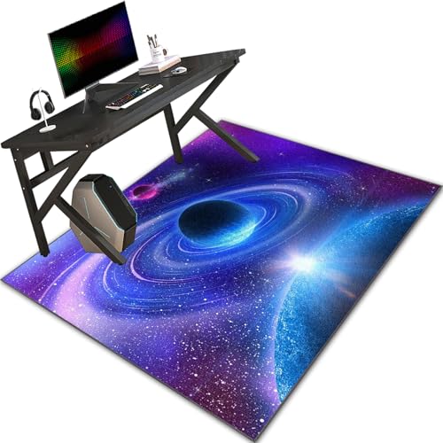 Bodenschutzmatte für Hartböden 180 x 200 cm, Gaming Teppich Stuhlunterlage, Computerstuhl Teppiche, Bürostuhl Unterlage, Schreibtischstuhl Unterlage, Teppichschoner Stuhlmatte Floor Protection Mat von Bnehwogu