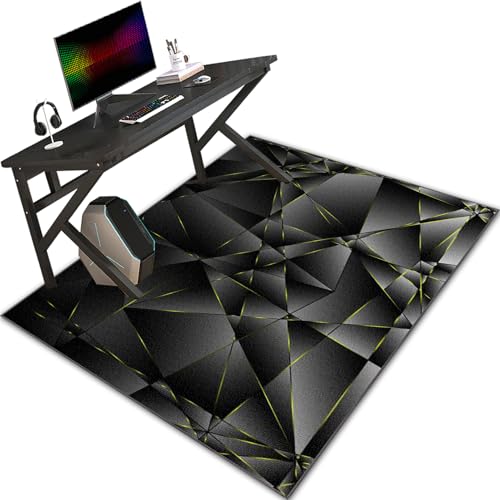 Schreibtischstuhl Unterlage für Laminat, Bodenschutzmatte, Gaming Stuhl Unterlage, Bürostuhl Unterlage 160 x 200 cm, Computerstuhl Teppich Stuhlmatte Anti-Silp Schutzmatte für Laminat Bürostuhlmatten von Bnehwogu