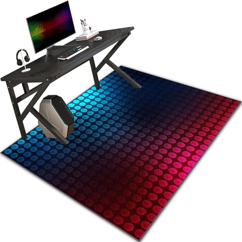 Schreibtischstuhl Unterlage für Laminat, Bodenschutzmatte, Gaming Stuhl Unterlage, Bürostuhl Unterlage 90 x 140 cm, Computerstuhl Teppich Stuhlmatte Anti-Silp Schutzmatte für Laminat Bürostuhlmatten von Bnehwogu