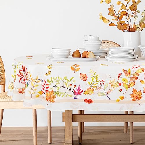 Bnejvif Thanksgiving-Tischdecke, oval, Herbstblätter, Kürbis, ovale Tischdecke, schmutzabweisend, knitterfrei, waschbar, Thanksgiving-Dekorationen für ovale Tischdecke, 137 x 183 cm Bnejvif Thanksgiving-Tischdecke, oval, Herbstblätter, Kürbis, ovale Tischdecke, schmutzabweisend, knitterfrei, waschbar, Thanksgiving-Dekorationen für ovale Tischdecke, 137 x 183 cm von Bnejvif