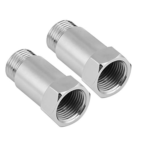 Auto-Sauerstoffsensor-, 2 Stück Auto 45 Mm M18 * 1,5 Check Engine Light Adapter O2-Sauerstoffsensor-Extender Spacer Silber Auto-Sauerstoffsensor-, 2 Stück Auto 45 Mm M18 * 1,5 Check Engine Light Adapter O2-Sauerstoffsensor-Extender Spacer Silber von Bnineteenteam
