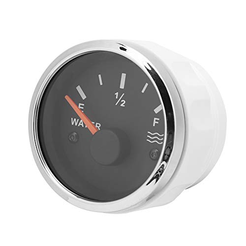 Bnineteenteam 52 Mm Wasserstandsmessgerät mit Roter LED -Hintergrundbeleuchtung für die Wartung von Marine Motor - 316L Edelstahl von Bnineteenteam