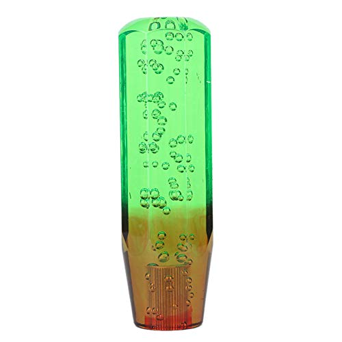 Bnineteenteam Auto -Kristallschaltknauf, Universelle Zwei Farbblasenschaltknauf Schaltstange Hebelkopf mit 8 Mm 10 Mm Gewindearmaturen (Grün und Braun) von Bnineteenteam