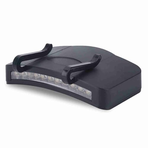 Bnineteenteam Cap Clamp/Holder Scheinwerfer Mini 11 LED -Licht Zum Angeln Im Freien, Tragbare Hutschichtlampe Schwarzer Kunststoff von Bnineteenteam