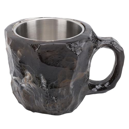 Bnineteenteam Kristallkaffeetasse, 320 Ml Kapazität Nachahmungskristallharzbecher, Mineralkaffeetasse mit Unverwechselbarem Design (Gray) von Bnineteenteam