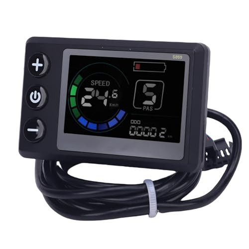 Bnineteenteam LCD Display Messgerät Elektrometermesser 22,2 Mm Lenker mit Regenfisch-Design High Definitions-Hintergrundbeleuchtungsbildschirm für E-Bike-Roller von Bnineteenteam