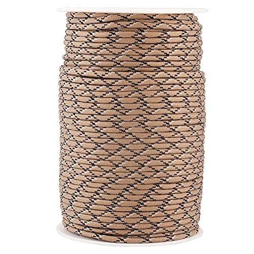 Bnineteenteam Outdoor Multifunktional Paracord, 550 Reflektierendes Zeltseil Paracord Fallschirmschnur Lanyard 9 Litzen Kern 100m Paracord Bündelseil(Wüstentarnung) von Bnineteenteam