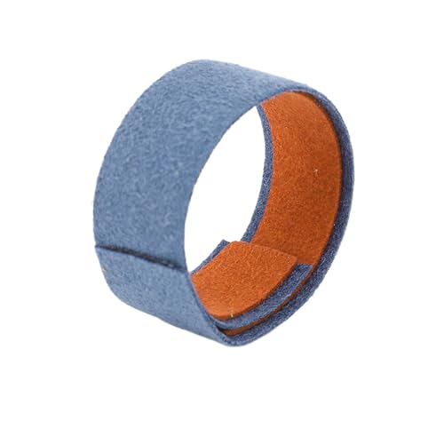 Bnineteenteam Persönlicher Lenkradmitte -Zentrum für Personalisierte Stile für Modell 3 y, Distinguished und Stylish Look, Premium Wildleder Material (Blau-Orange) von Bnineteenteam