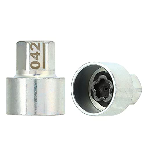 Bnineteenteam Radschlossschlüssel Lugnut Socket Ersatz für 1 3 5 6 7series X1-X6 Z4, Hochfestes Metallmaterial, Professionelles Schraubenentfernungswerkzeug (042) von Bnineteenteam
