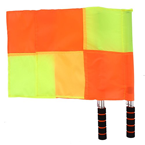 Schiedsrichter Flagge, 2 STÜCKE Fußball Fußball Linienrichter Schiedsrichter Fahnen mit Edelstahlstange für Sport Spiel Fußball Fußball Hockey Training Schiedsrichter Flagge, 2 STÜCKE Fußball Fußball Linienrichter Schiedsrichter Fahnen mit Edelstahlstange für Sport Spiel Fußball Fußball Hockey Training von Bnineteenteam