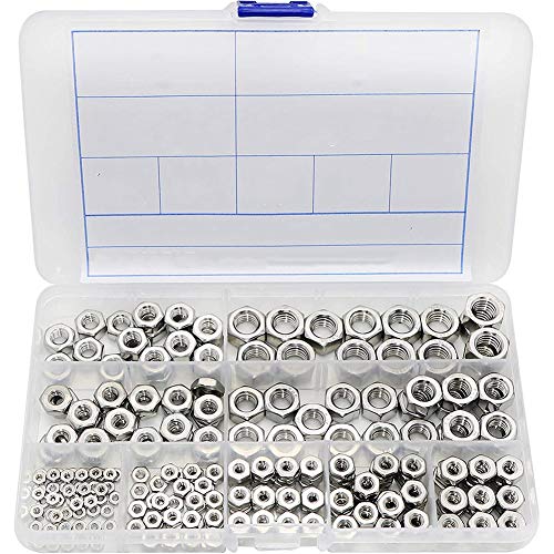 Bntaomle Edelstahlmuttern 2-56 3/8 Zoll-16 UNC Sechskantmuttern Sortiment Kit für Schrauben Bolzen - 280 Stück Bntaomle Edelstahlmuttern 2-56 3/8 Zoll-16 UNC Sechskantmuttern Sortiment Kit für Schrauben Bolzen - 280 Stück von Bntaomle