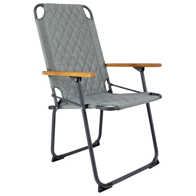 BO-CAMP Campingstuhl Jefferson Garten Stuhl Klappstuhl Faltstuhl Alu Holz 100 kg-Grün von Bo-Camp Industrial Collection