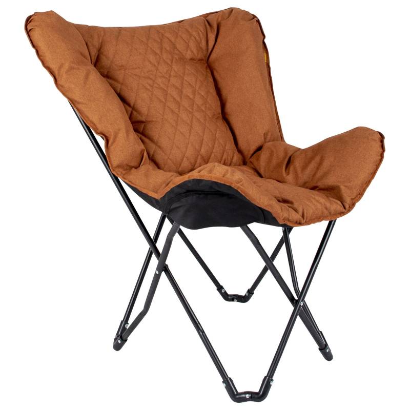 BO-CAMP Schmetterling Stuhl Himrod Camping Garten Lounge Stuhl Sessel Klappstuhl-Clay von Bo-Camp Industrial Collection