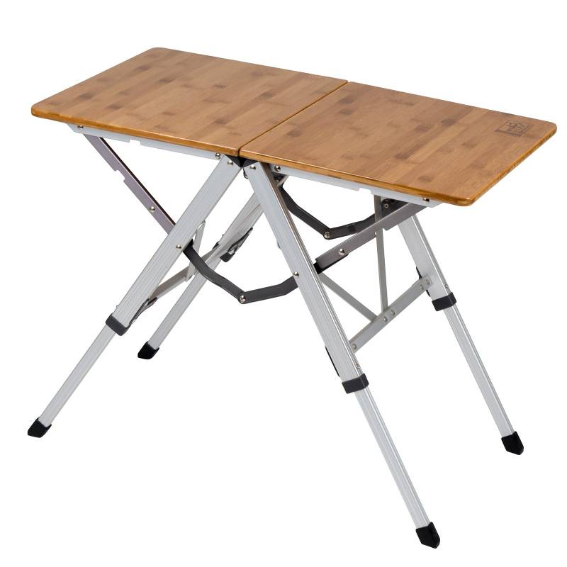 BO-CAMP Camping Gartentisch Klapptisch Falttisch Klappbar verstellbar Alu Bambus von Bo-Camp Urban Outdoor