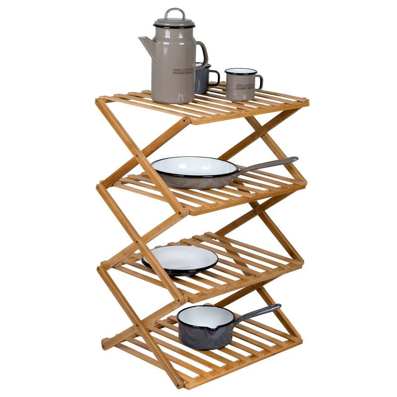 BO-CAMP Camping Regal Fitzroy - Faltschrank Faltregal Möbel Bambus Holz faltbar von Bo-Camp Urban Outdoor