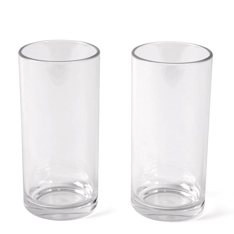 BO-CAMP 2er Set Longdrink Gläser - Polycarbonat Camping Wasser Trink Glas 300 ml von Bo-Camp