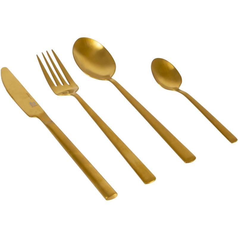BO-CAMP Camping Besteckset Corson Reise Besteck Set Essbesteck Edelstahl 16tlg-Gold BO-CAMP Camping Besteckset Corson Reise Besteck Set Essbesteck Edelstahl 16tlg-Gold von Bo-Camp