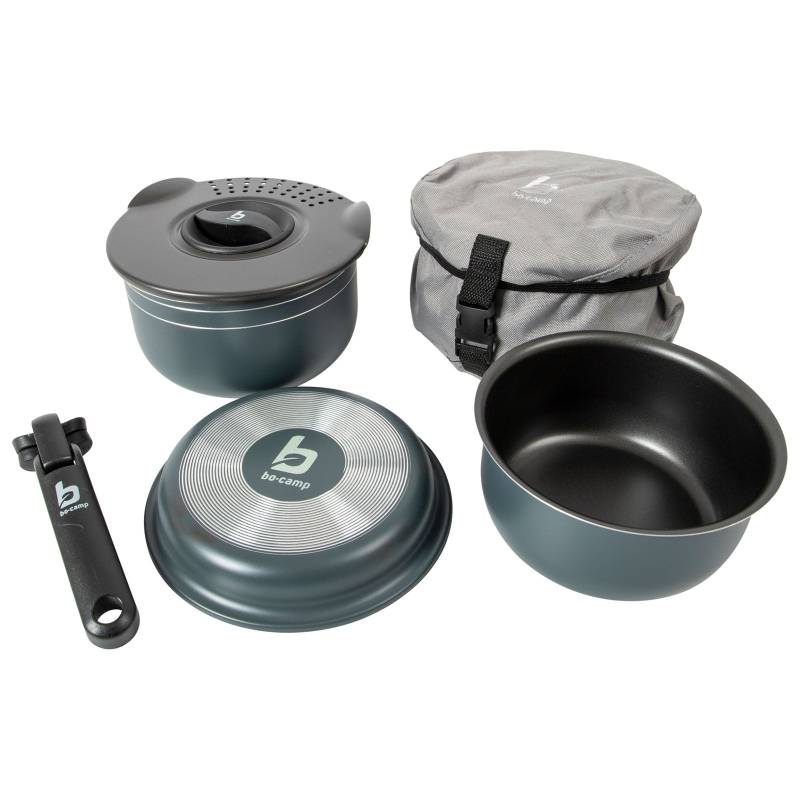 BO-CAMP Kochset Trekking Aluminium Camping Kochgeschirr Alu Topf Pfanne 5-teilig BO-CAMP Kochset Trekking Aluminium Camping Kochgeschirr Alu Topf Pfanne 5-teilig von Bo-Camp