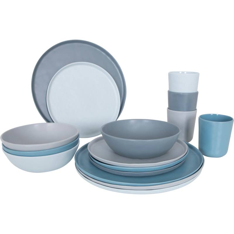 BO-CAMP Melamin Geschirr Set Molvadite Camping Essgeschirr Reise Picknick Teller von Bo-Camp