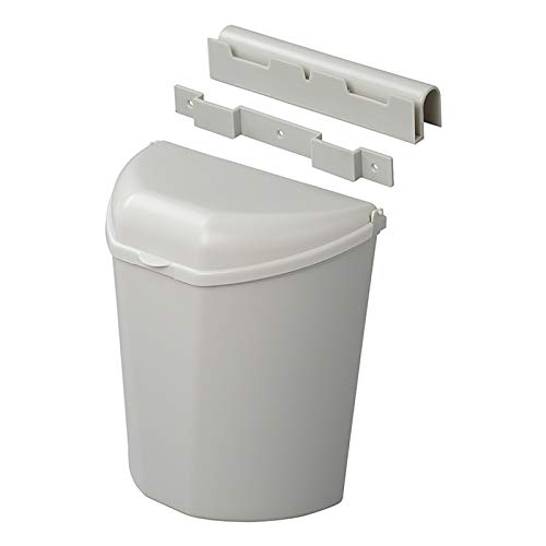 Bo-Camp Abfalleimer grau, inkl. Halterung, kompaktes Maß (26,5 x 30 x 17), ideal für Camping von Bo-Camp