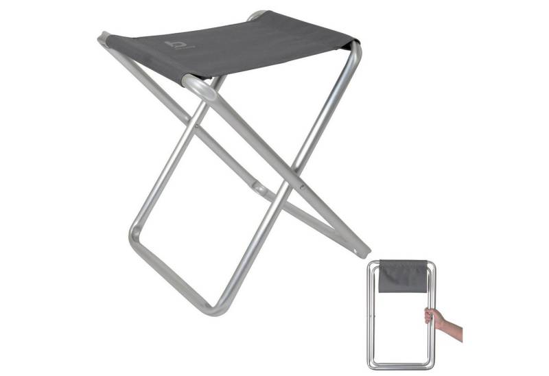 Bo-Camp Campinghocker Mini Campinghocker Alu Klapphocker, Angel Hocker Sitz Falthocker Klappbar von Bo-Camp