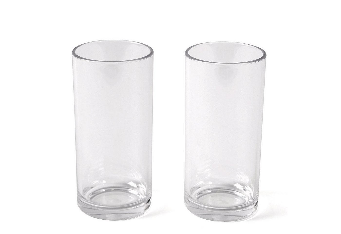 Bo-Camp Glas 2er Set Longdrink Gläser Polycarbonat, Polycarbonat, Camping Wasser Trink Glas 300 ml von Bo-Camp