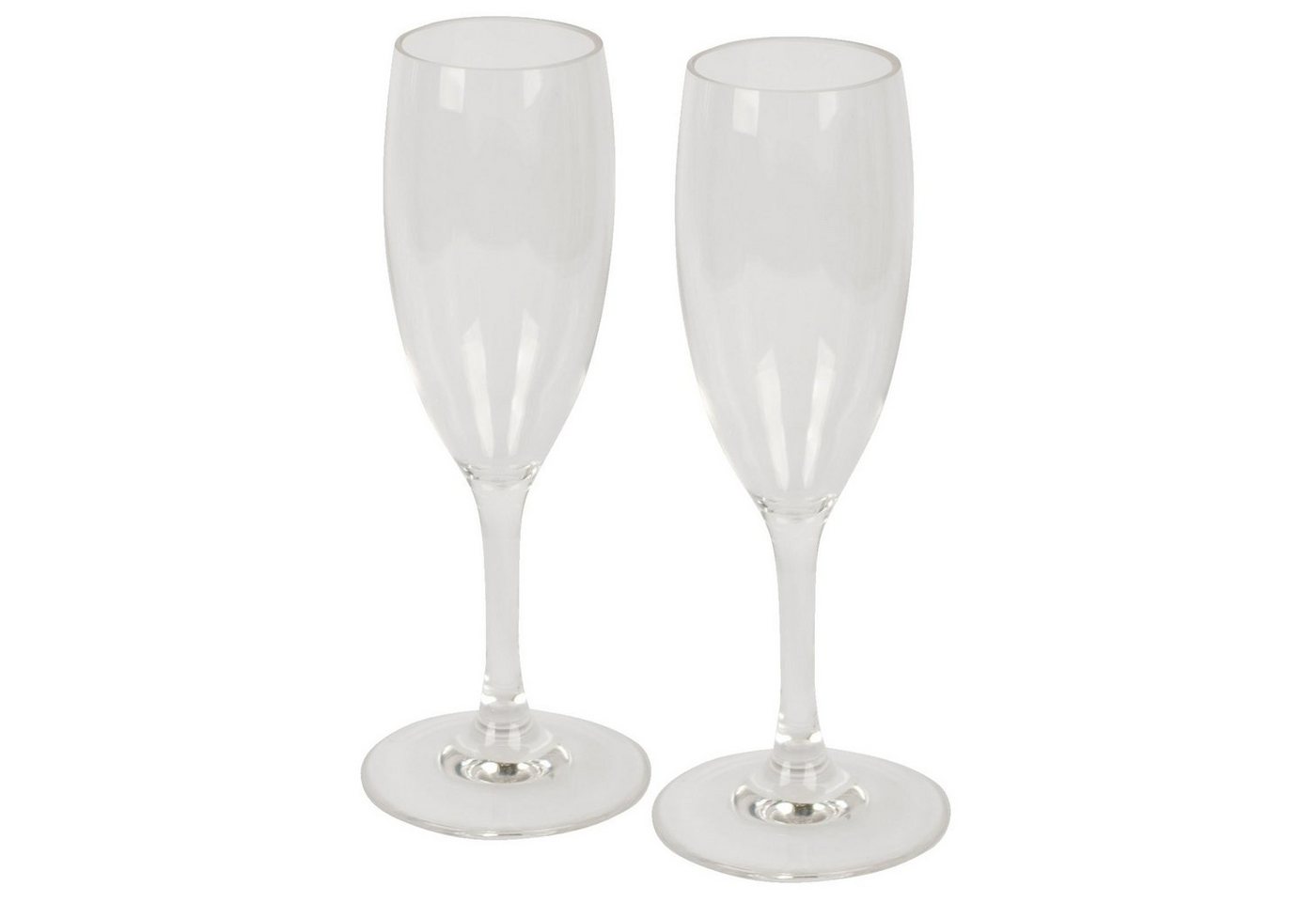 Bo-Camp Glas 2er Set Sekt Gläser Camping Champagner Flöte, Polycarbonat, Polycarbonat Trink Glas von Bo-Camp