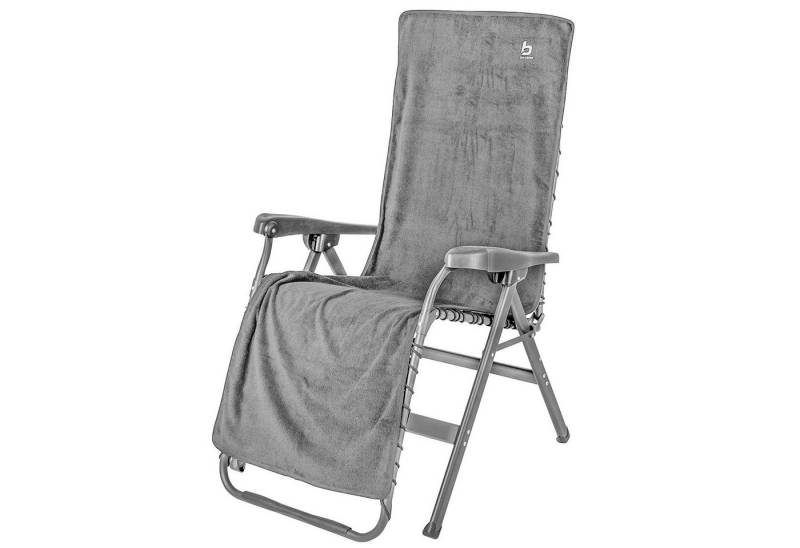 Bo-Camp Hochlehnerauflage Frottee Sitz Auflage Hochlehner, Kissen Bezug Garten Camping Klapp Stuhl von Bo-Camp