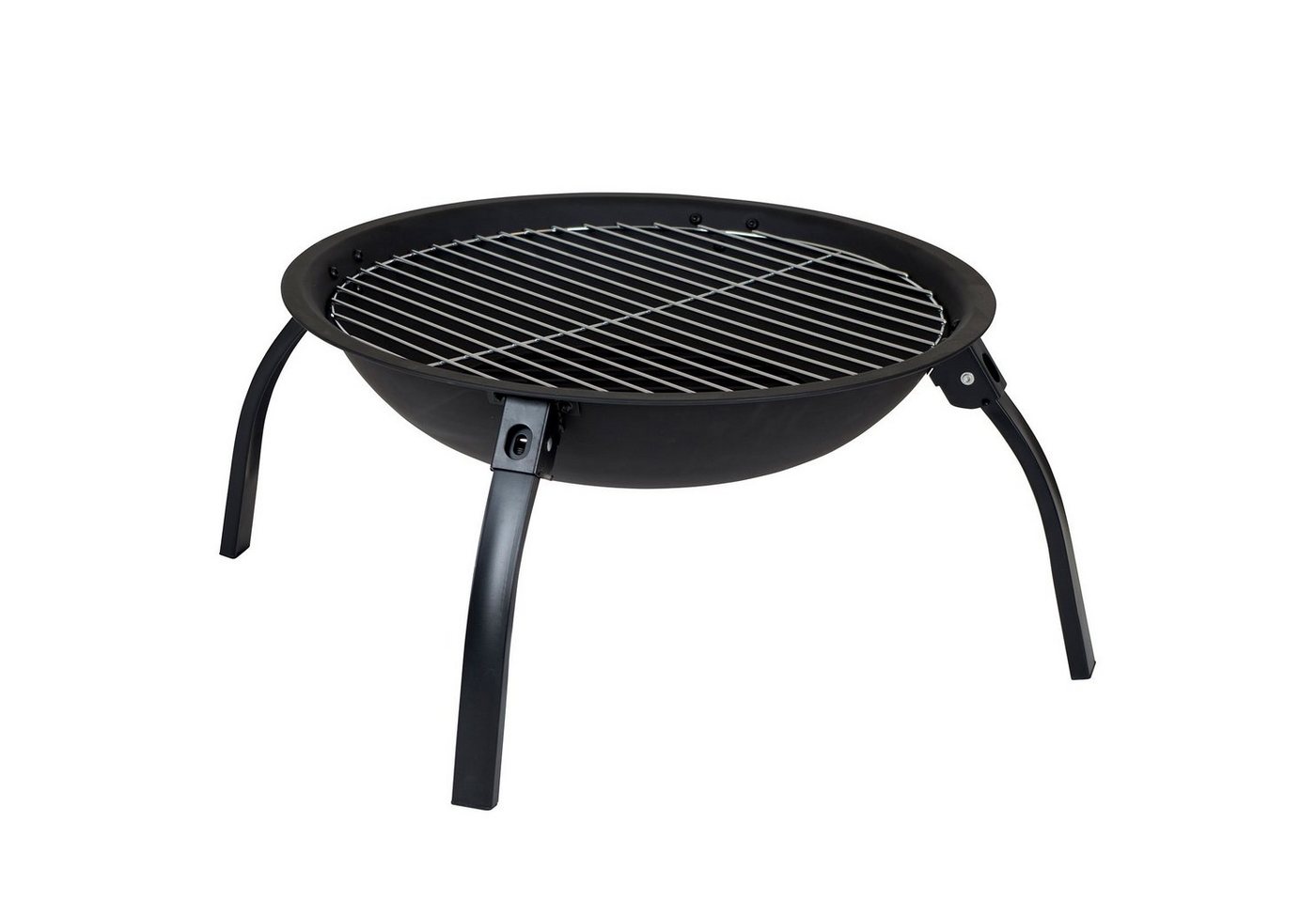 Bo-Camp Holzkohlegrill Feuerschale 55 cm Feuerkorb Feuerstelle, Mit Grillrost von Bo-Camp