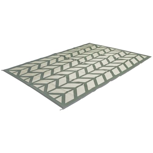 Bo-Camp Flaxtom Outdoor-Teppich, grün/grau, 200x180cm von Bo-Camp