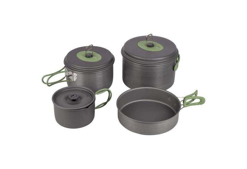 Bo-Camp Topf-Set Alu Kochset 4teilig Camping Koch, Geschirr Topf Antihaft Pfanne Stapelbar Bo-Camp Topf-Set Alu Kochset 4teilig Camping Koch, Geschirr Topf Antihaft Pfanne Stapelbar von Bo-Camp