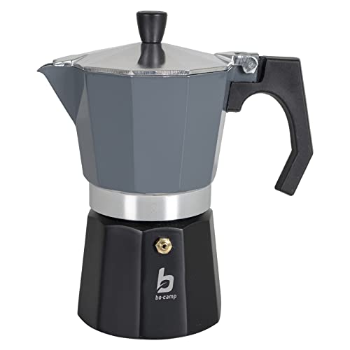 Bo-Camp Urban Outdoor Espressokocher Percolator Kaffee Kocher Espressobereiter Espresso Kanne Alu 2-6 Tassen Grau 6 Tassen von Bo-Camp