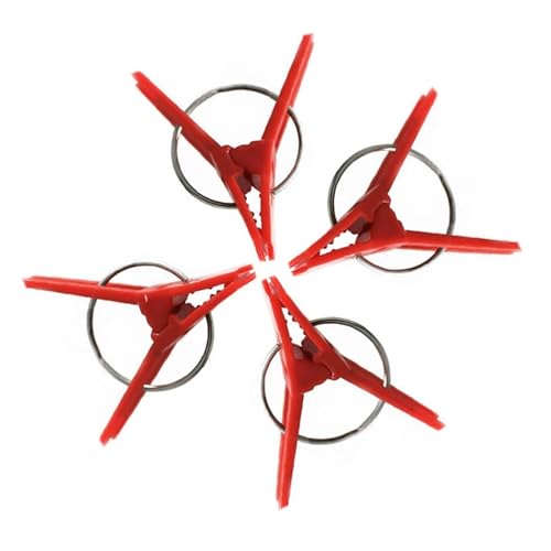 25/50/100 stücke Garten Graft Clip Kunststoff Anlage Unterstützung Clips AntifallClamps for Reben Garten Gewächshaus Gemüse Wassermelone(Red flat mouth,25pcs) von BoBoBn