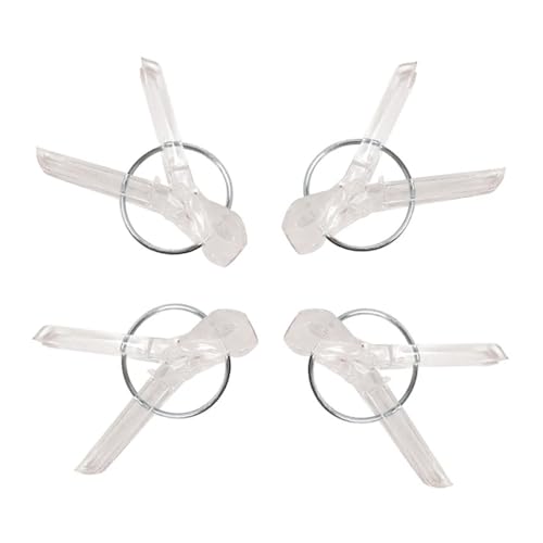 25/50/100 stücke Garten Graft Clip Kunststoff Anlage Unterstützung Clips AntifallClamps for Reben Garten Gewächshaus Gemüse Wassermelone(Transparent,25pcs) von BoBoBn